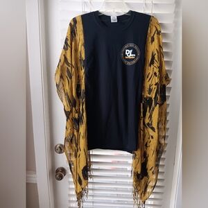 Upcycled Def Comedy Jam Tshirt/ Poncho